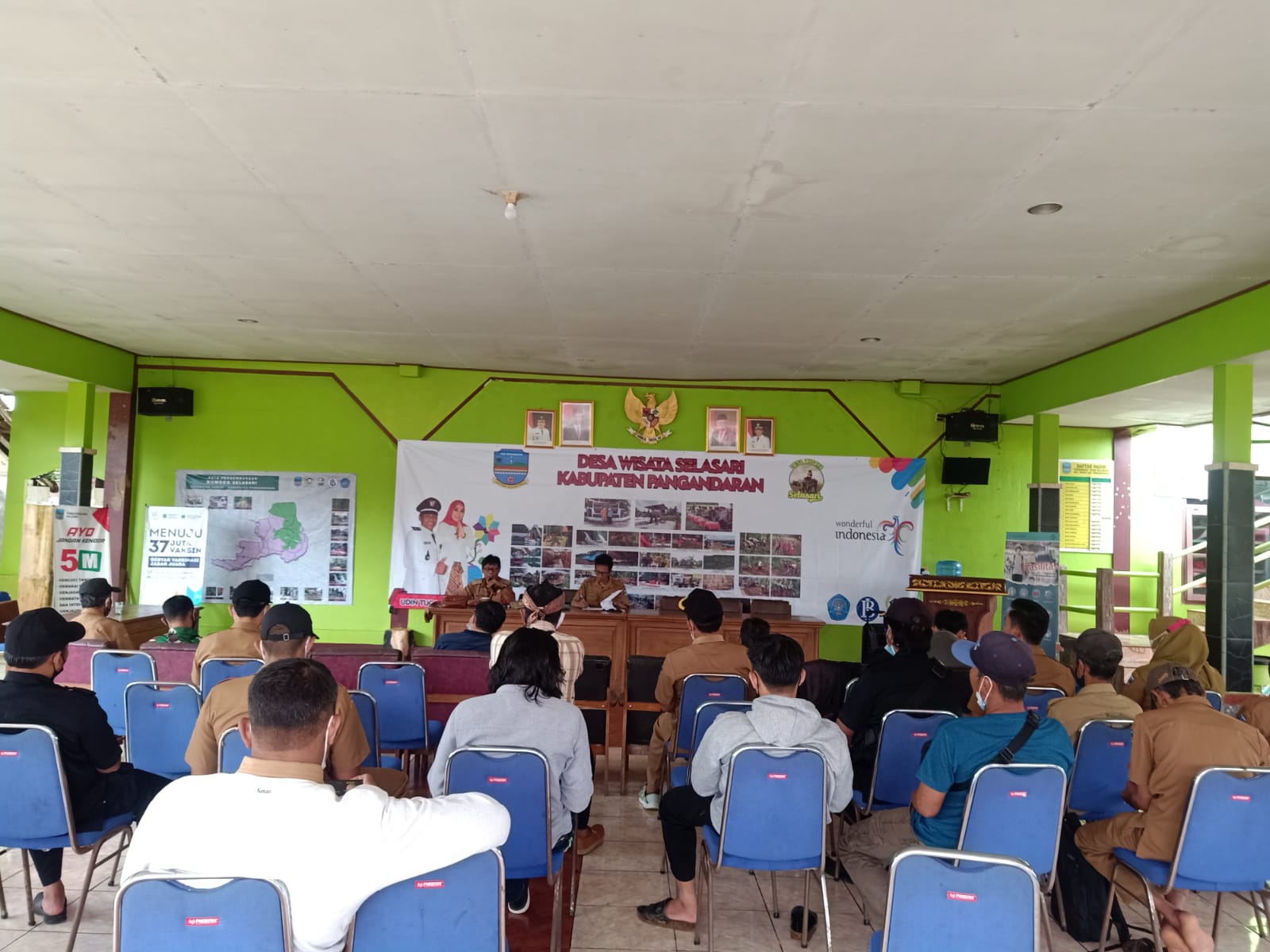 Rapat Minggon Desa Selasari, Jelang Persiapan Akhir Penilaian 50 Besar ADWI 2021